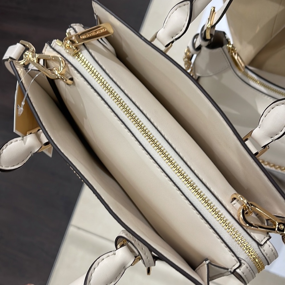 Michael Kors Sheila Sm Center Zip Satchel Shoulder Crossbody Bag Non Leather - Picture 12 of 16